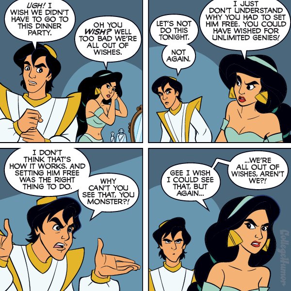 Aladdin and Jasmine, happily never after